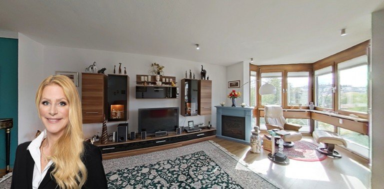Titel Pfullingen Etagenwohnung Wohnen am Klostersee: helle 3,5 Zimmer, Balkon, Erker & sch�ner Ausstattung in Pfullingen