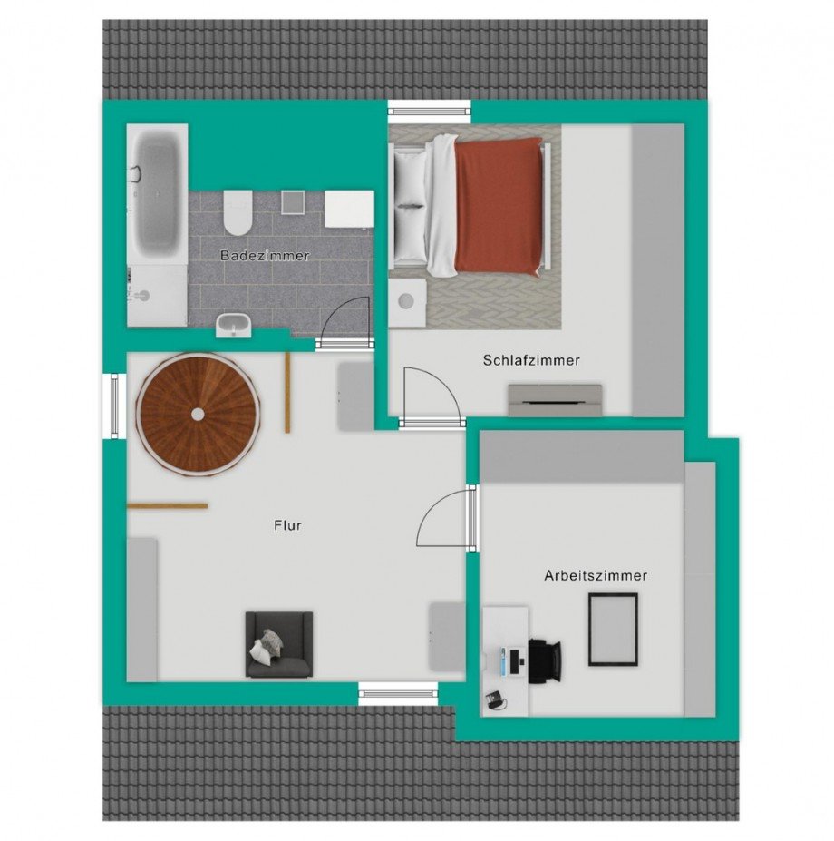 Dachgeschoss Maisonettewohnung Pliezhausen