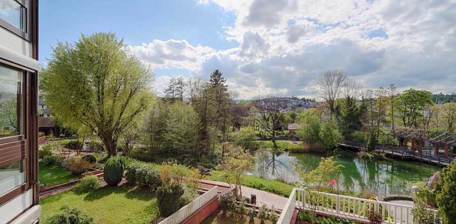 Balkonsicht Etagenwohnung Pfullingen