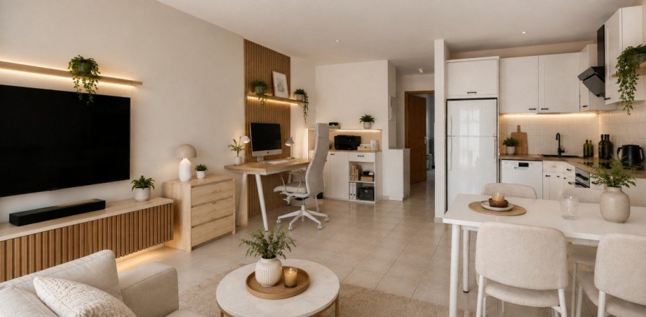 Essbereich (KI Einrichtungsvorschlag) Etagenwohnung Reutlingen