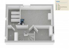 Grundriss UG Illustriert Projekt f�r ambitionierte Handwerker: Vermietete Doppelhaush�lfte in Ohmenhausen