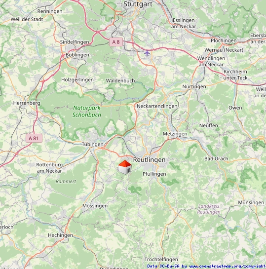 Regionalplan Einfamilienhaus Reutlingen