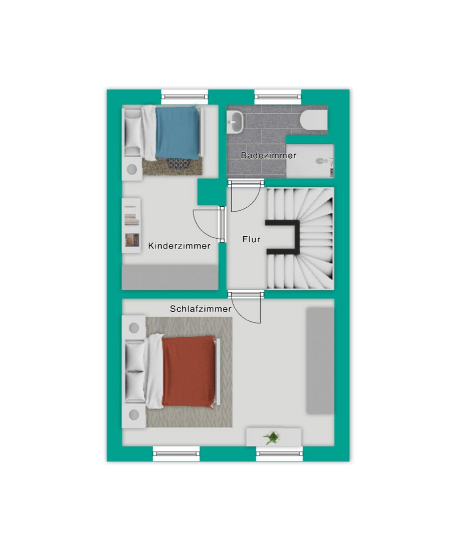 Obergeschoss Reihenmittelhaus Reutlingen
