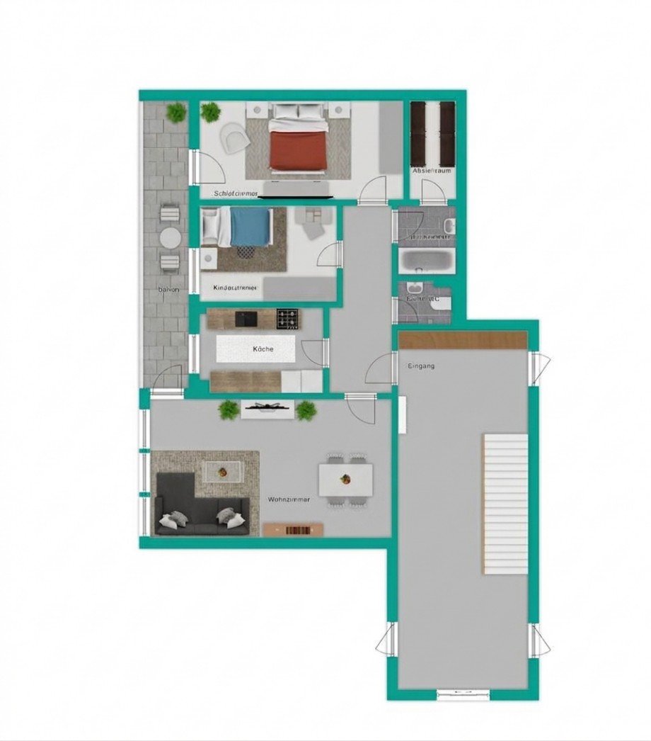 Grundriss Etagenwohnung Reutlingen
