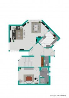 Grundriss EG Au�ergew�hnliches Architektenhaus im Schanzgebiet