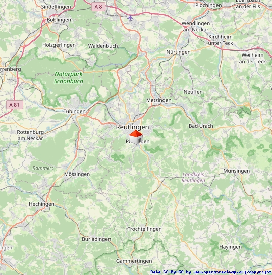 Regionalplan Etagenwohnung Pfullingen