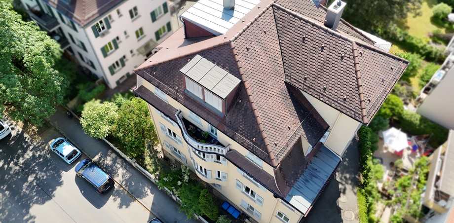 Dachansicht Mehrfamilienhaus T�bingen