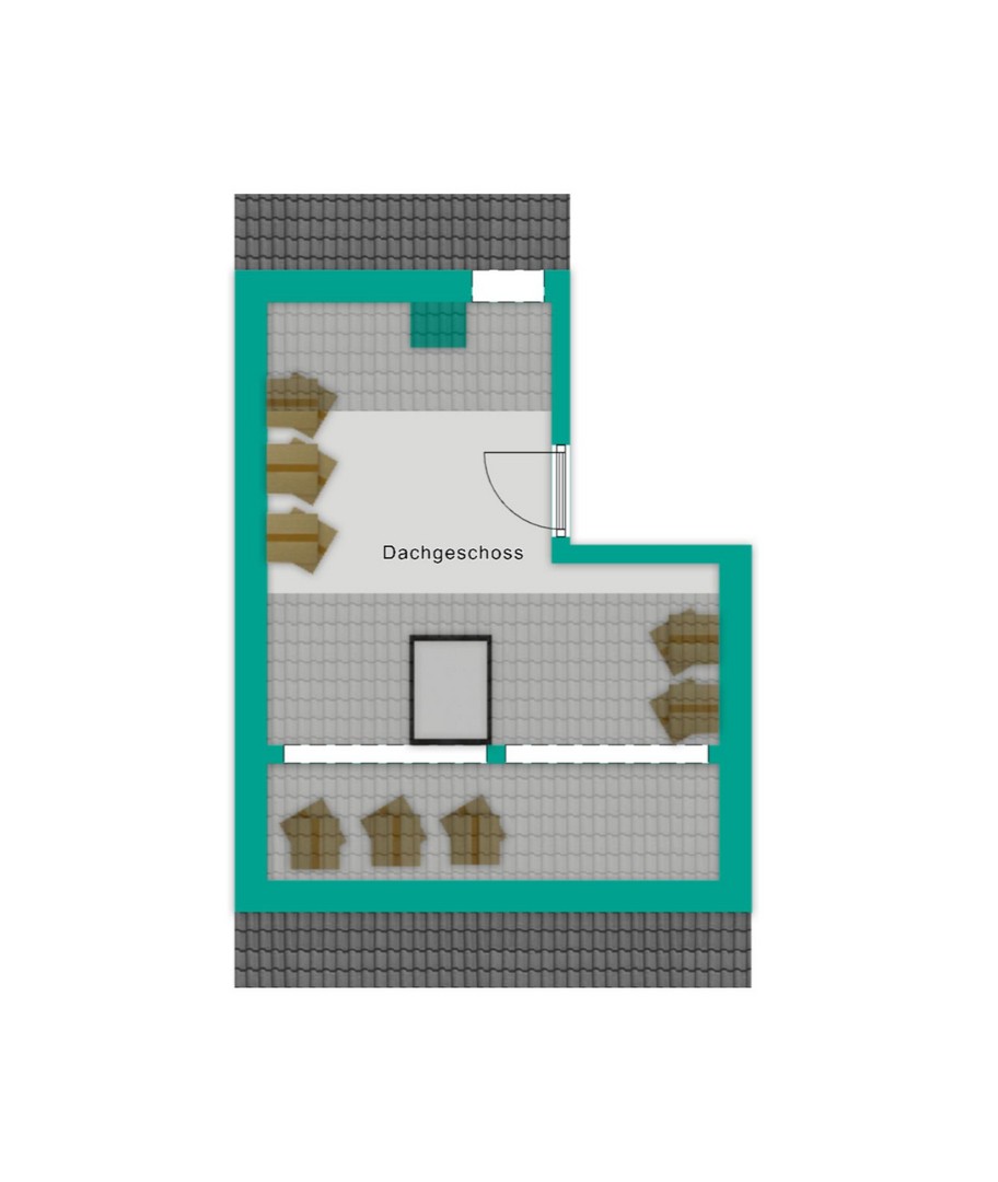 Dachgeschoss Reihenmittelhaus Reutlingen