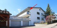 Hausansicht Gro�e 6-Zimmer-Wohnung mit Balkon, Garage und herrlicher Aussicht