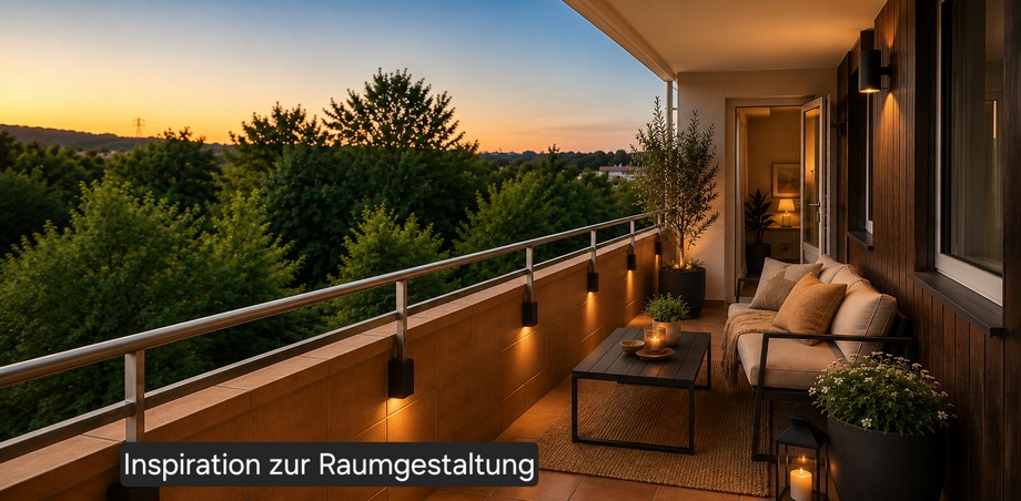 Balkon - Neugestaltungs-Vorschlag Wohnung Reutlingen