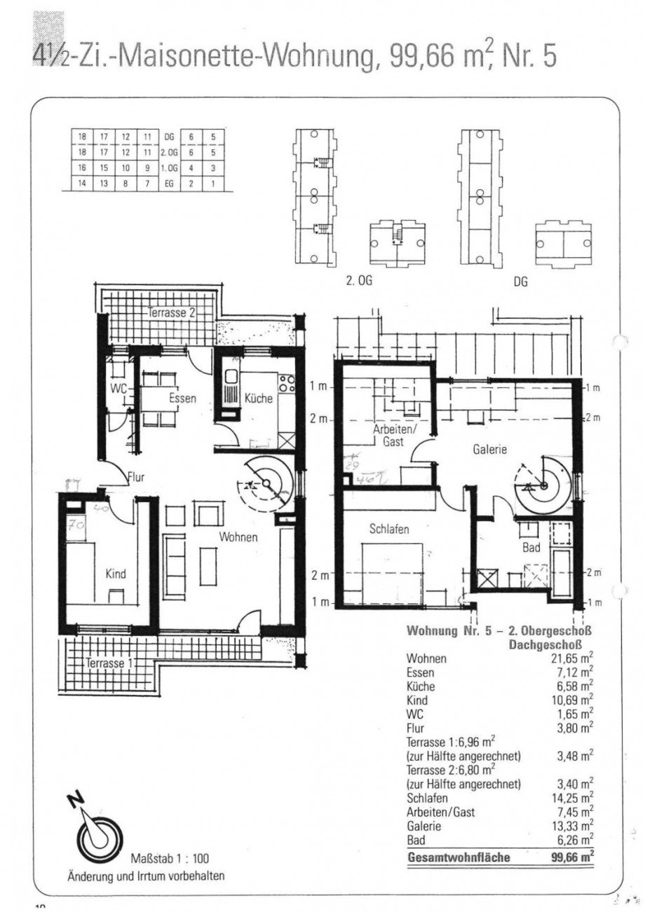 Grundrisse Maisonettewohnung Pliezhausen