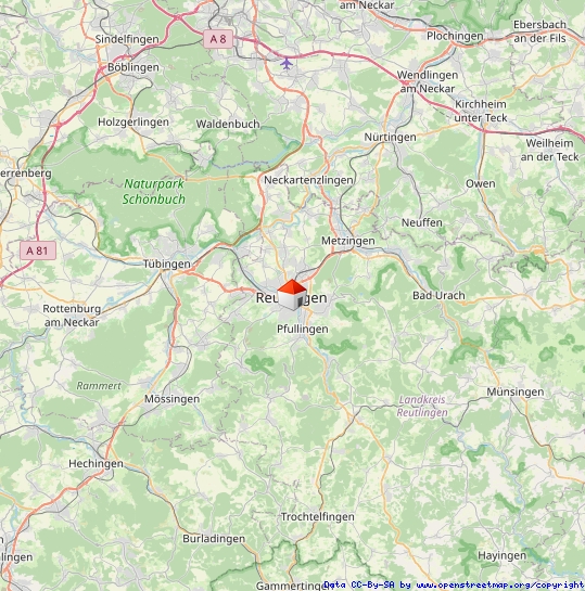 Regionalplan Maisonettewohnung Reutlingen