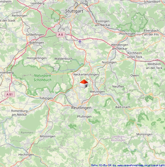 Regionalplan Reihenmittelhaus Reutlingen / Mittelstadt