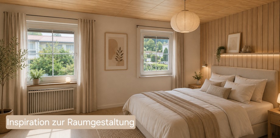Schlafzimmer - Einrichtungsvorschlag Reiheneckhaus Pfullingen