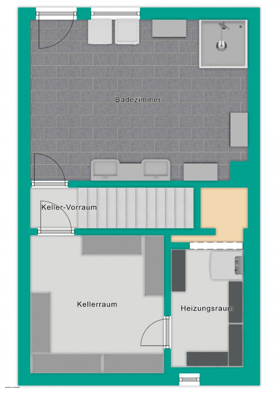 Kellergeschoss Reihenmittelhaus Reutlingen