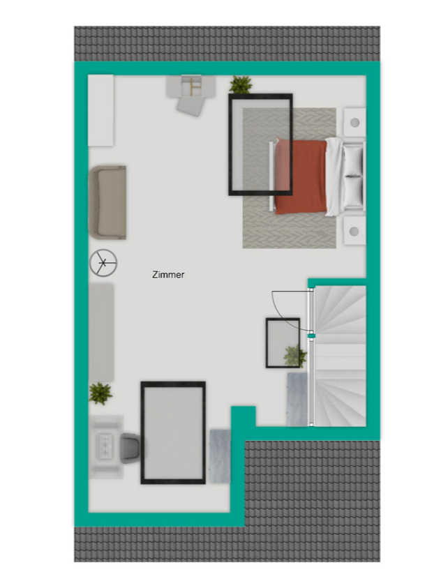 Dachgeschoss Reihenmittelhaus Reutlingen