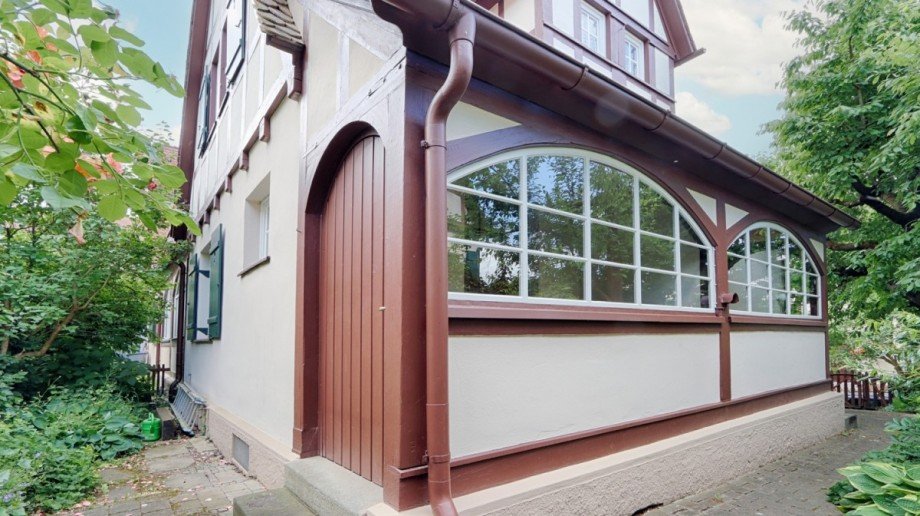 Hausseite Doppelhaush�lfte Reutlingen
