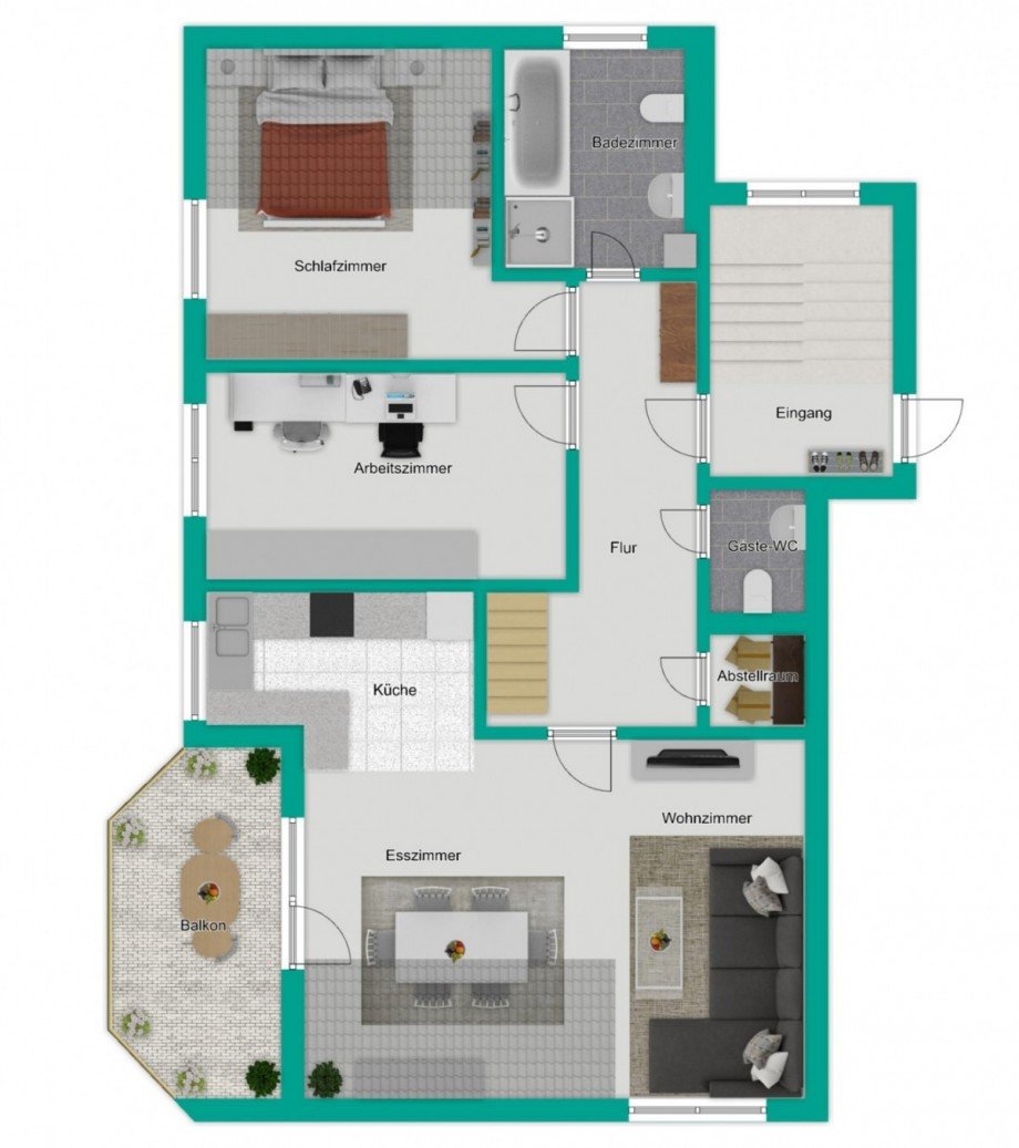 Obergeschoss Wohnung Reutlingen