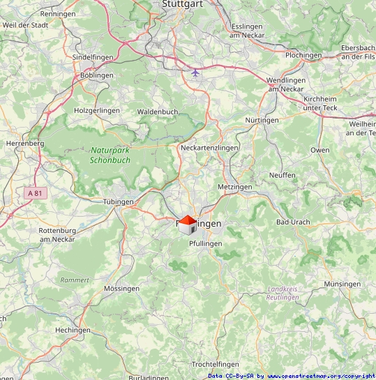 Regionalplan Etagenwohnung Reutlingen