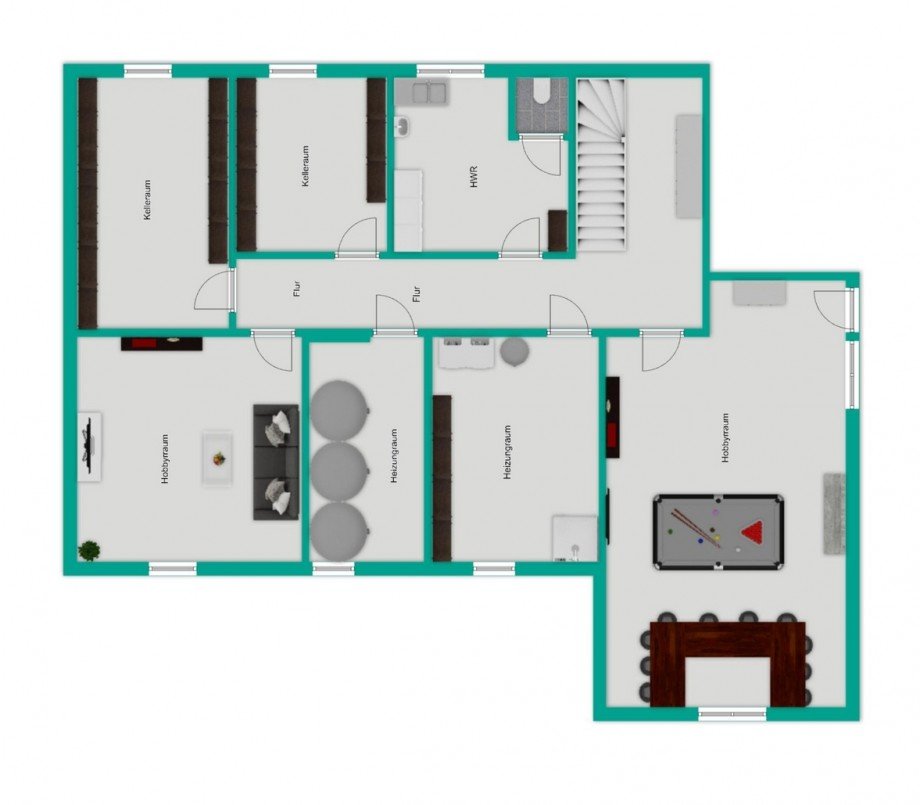 Kellergeschoss Einfamilienhaus Du�lingen