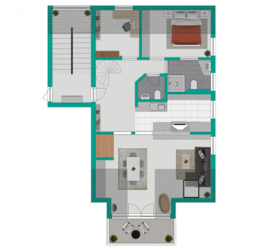 Obergeschoss Dachgeschosswohnung Reutlingen