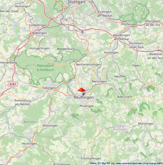 Regionalplan Reihenmittelhaus Reutlingen