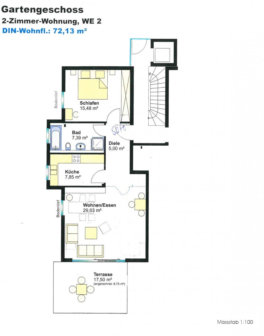 Grundriss Wohnung Reutlingen