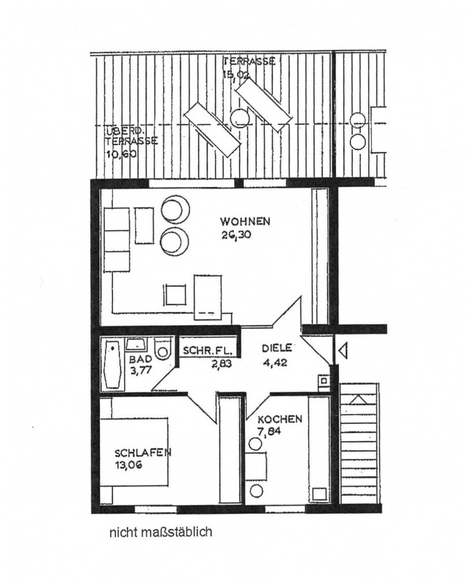 Grundriss Wohnung Etagenwohnung Reutlingen