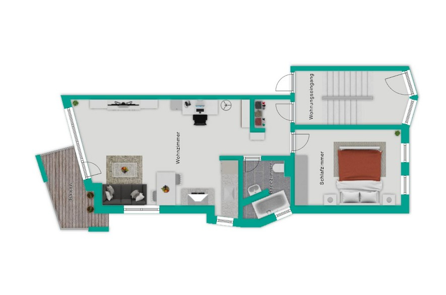 Wohnungsgrundriss Etagenwohnung Reutlingen