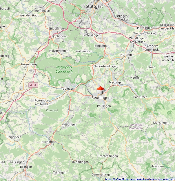 Regionalplan Wohnung Reutlingen
